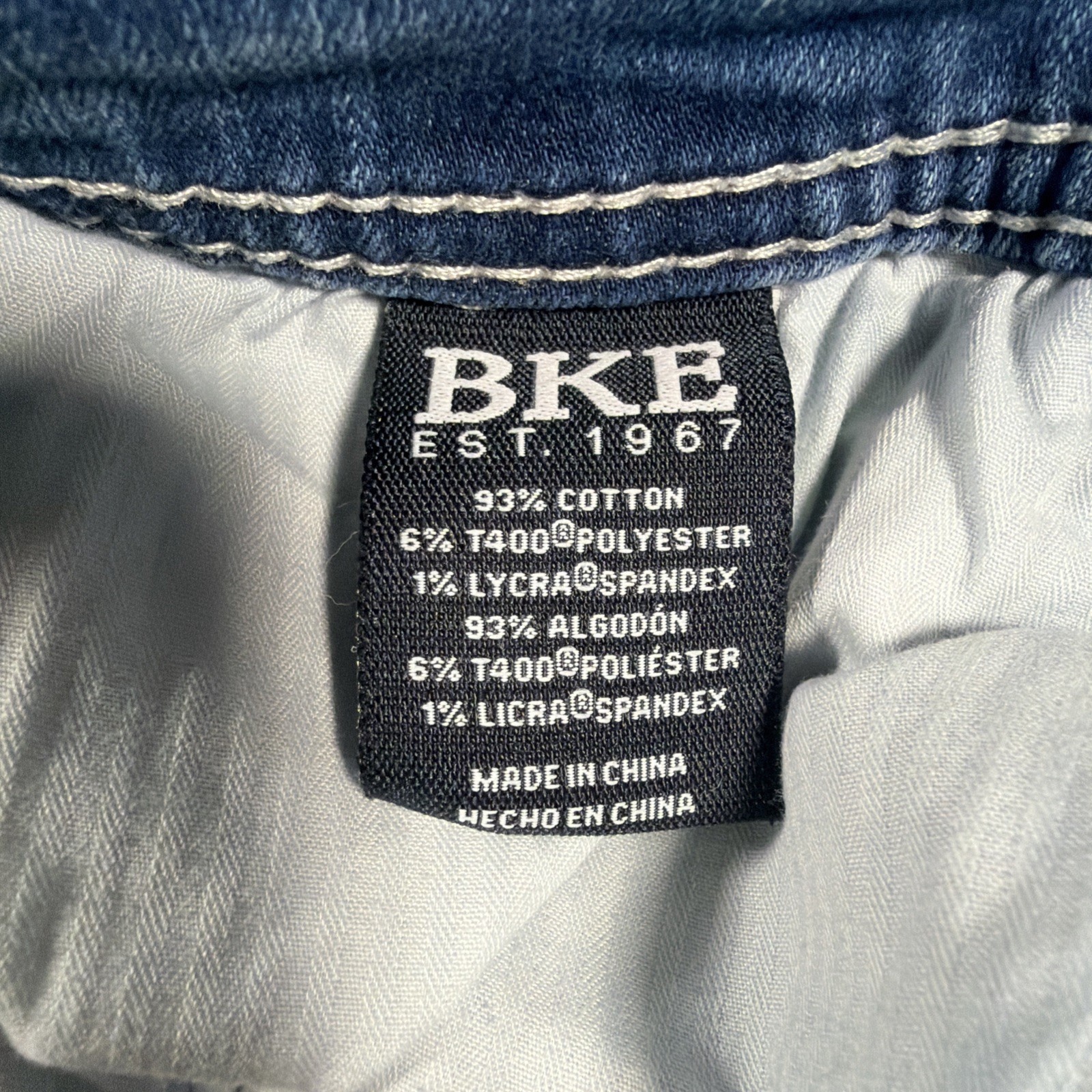 BKE Alec Men’s Straight Jeans 32×32 Light Wash Stretch Denim