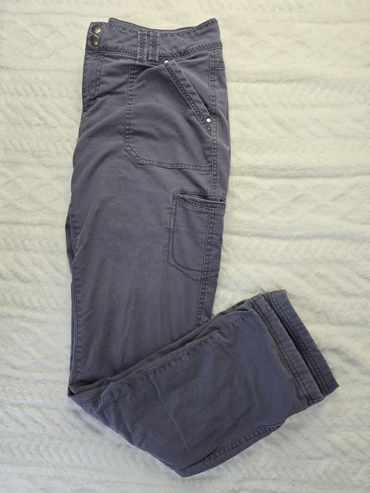 Ultimate Terrain Purple Cargo Pants Flannel Lined Fleece Warm Outdoor Women’s 8
