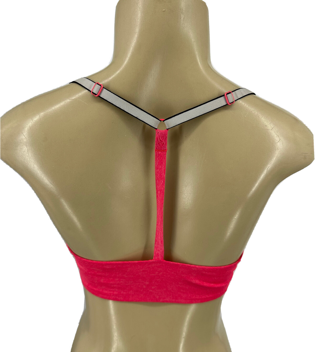 Victoria’s Secret 32D Racerback Semi Demi Bra Underwired Front Closure 1-4