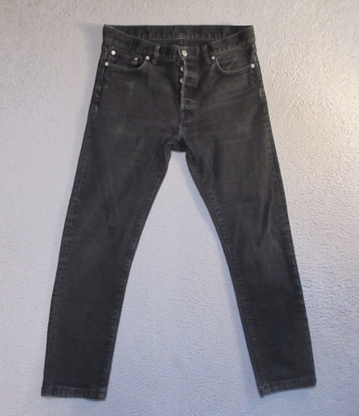 Buck Mason Jeans 32×34 Mens Maverick Slim Double Dipped Measures 32×27.5
