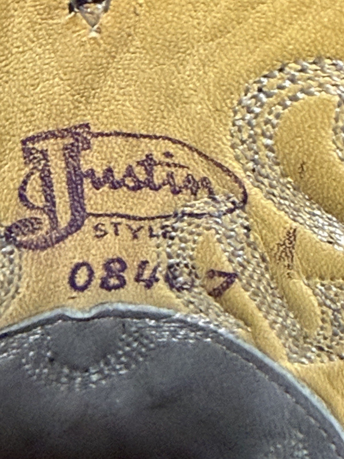 Vintage Justin Men Size 7 D Gray/Blue Teju Lizard Skin Cowboy Western Boots