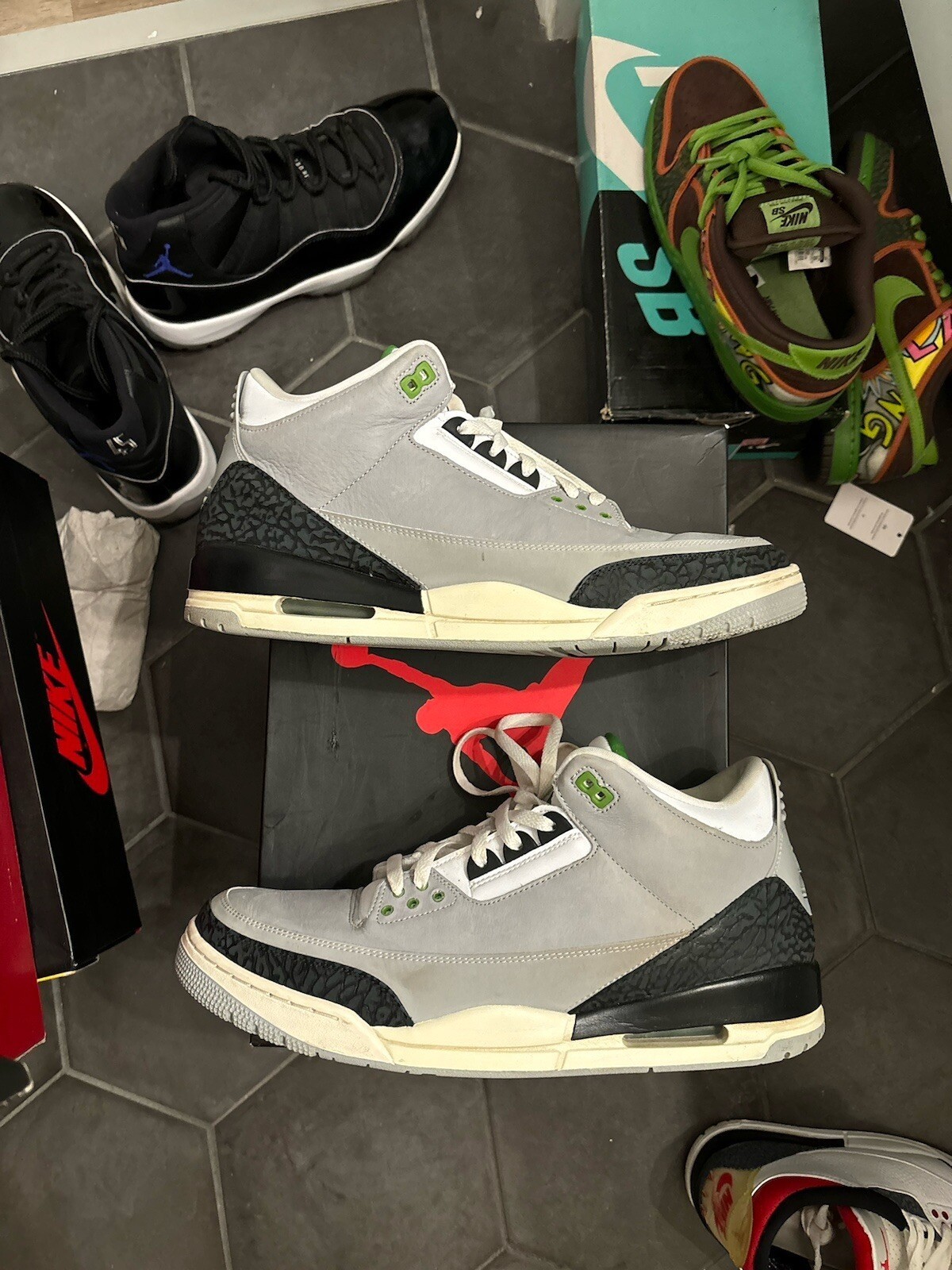 Size 14 – Air Jordan 3 Retro Chlorophyll