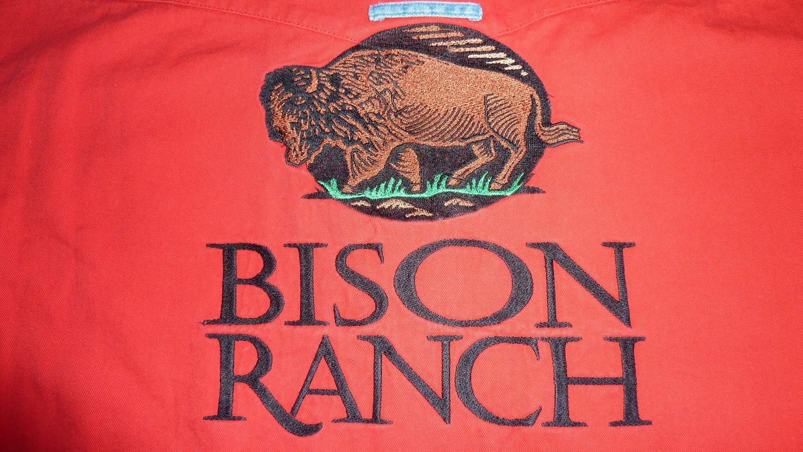 Bison Ranch Embroidered Cowboy Code Long Sleeve Shirt