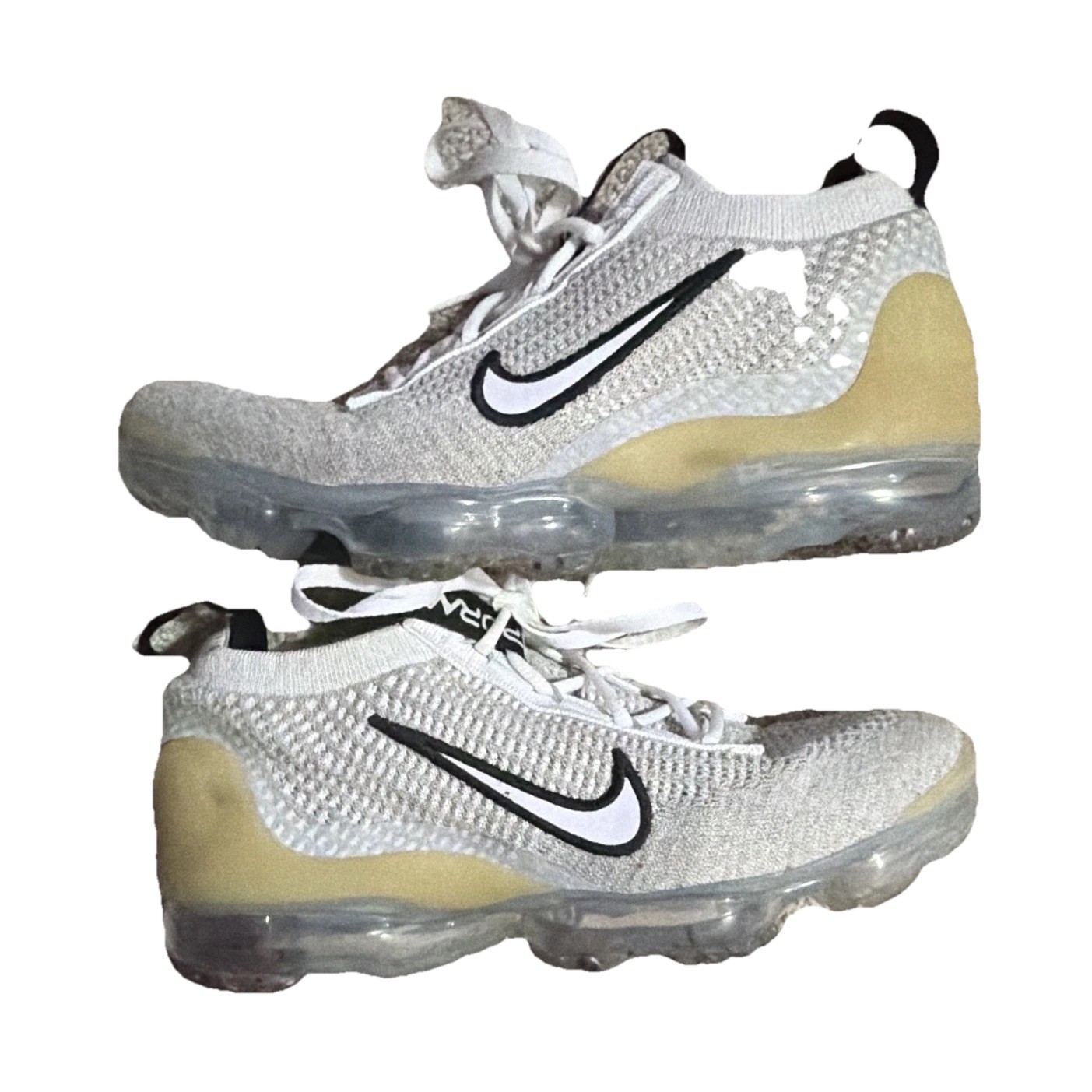 Nike Air VaporMax 2021 Kids Sneaker 5.5Y White/Black DB1550-100