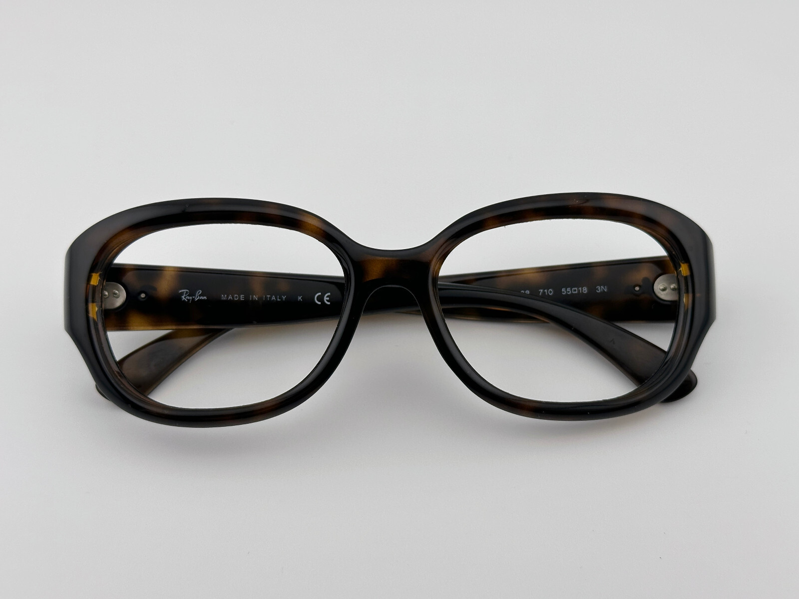 RAY-BAN RB4198 710 Sunglasses Frame Italy 55-18 mm Womens Brown Tortoise