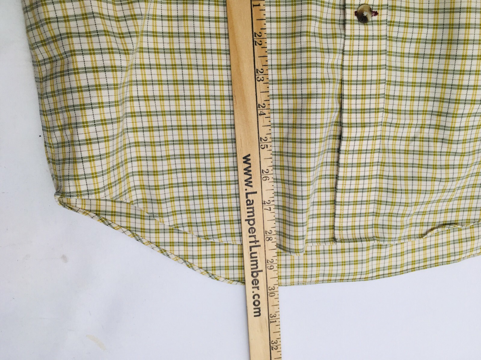 Three Forks Shirt Men’s Size Small Button Down Long Sleeve Plaid Nanotex Fabric