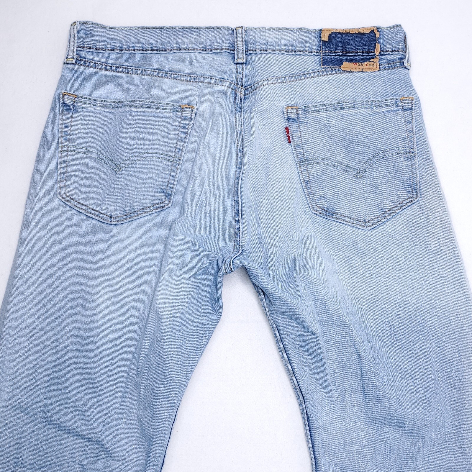 Levi’s 500 Series Regular Straight Leg Jeans Size 32×32 Light Wash Distressed