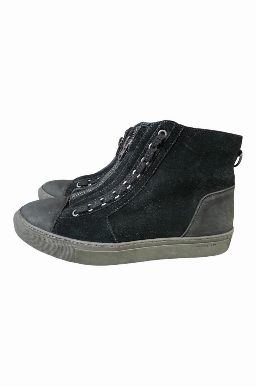 ALL SAINTS SHEARLING LINED HI TOP SNEAKER BOOT MEN SIZE 43 US 10