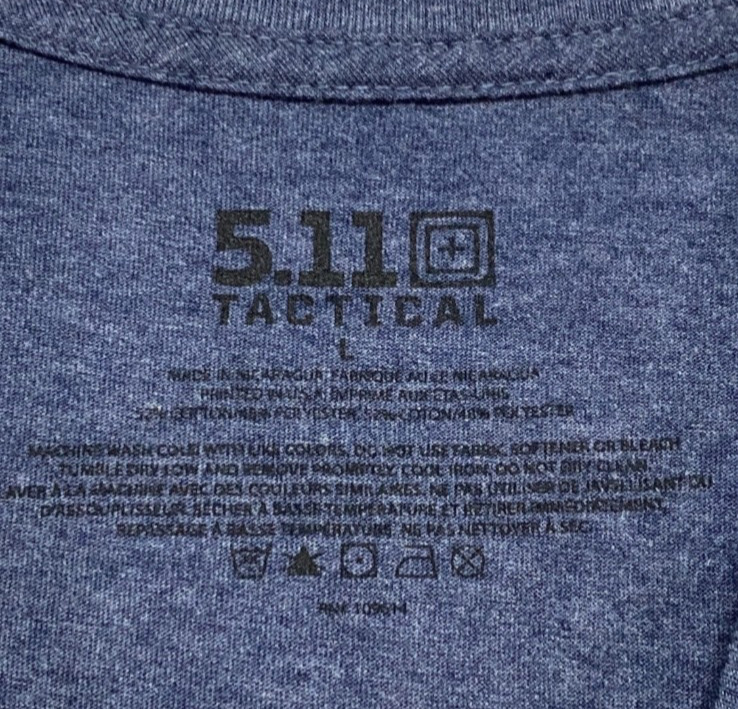 5.11 Tactical T Shirt Womens Large Navy Heather Tee BNWT