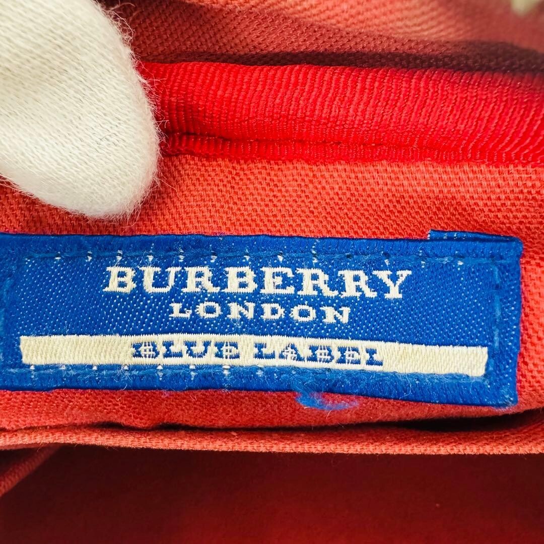 Burberry Blue Label Pink Nova Check Shoulder Bag Zip 21.5cm Japan DX485
