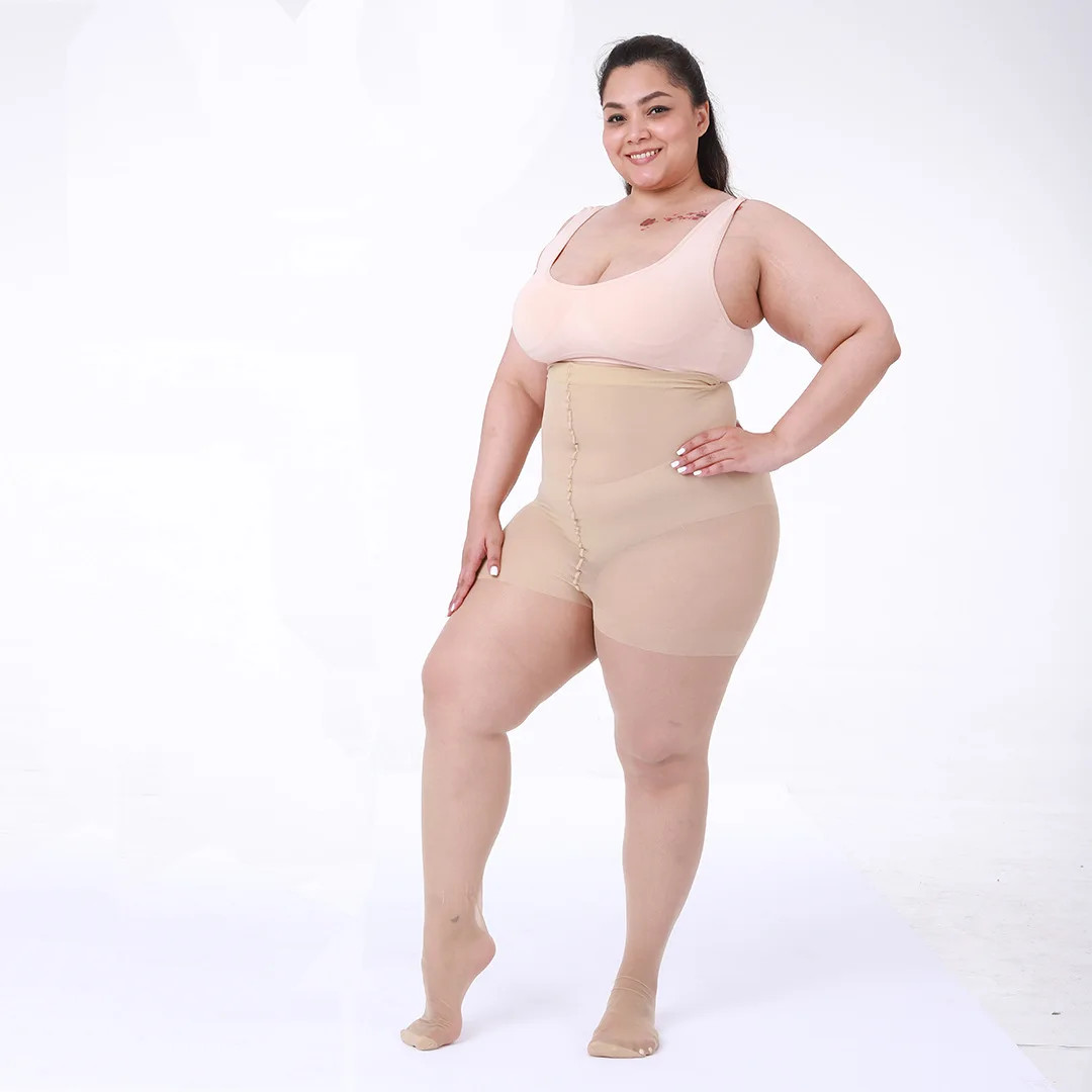 Plus Size Pantyhose Tights 20D Sheer Women Ultra-thin Stockings Jumbo Big