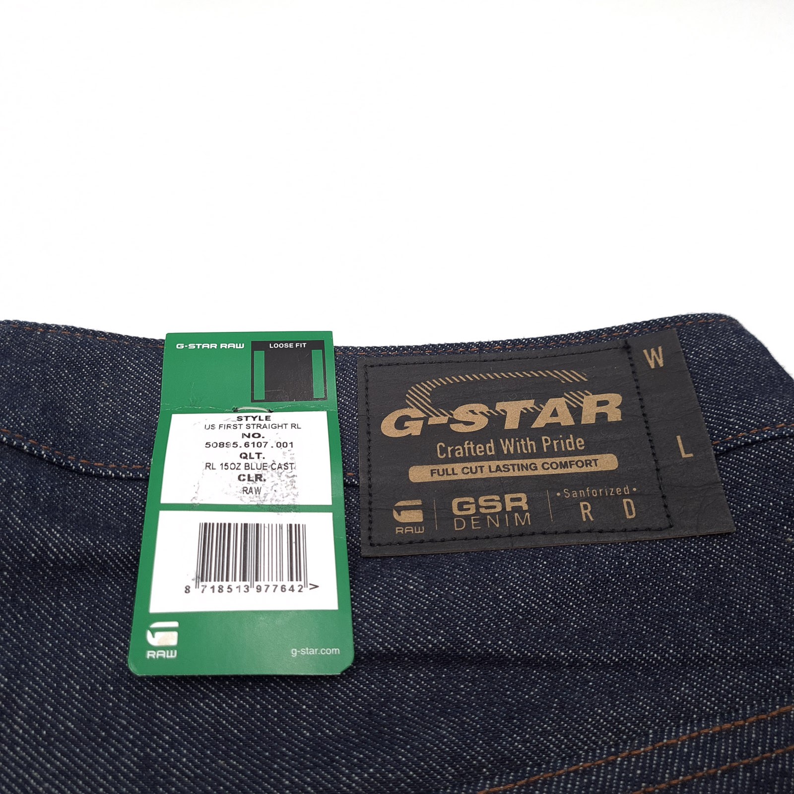 G-Star Jeans US First Straight RL Selvage Dead Stock Men Ek3 Size W30 L32