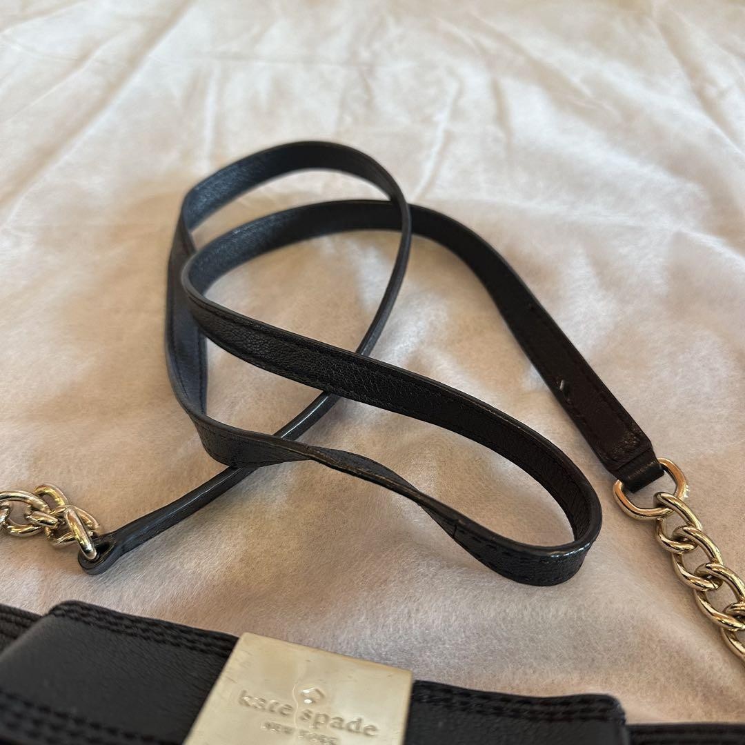Kate Spade Shoulder Bag 10.6 inch Black Ladies