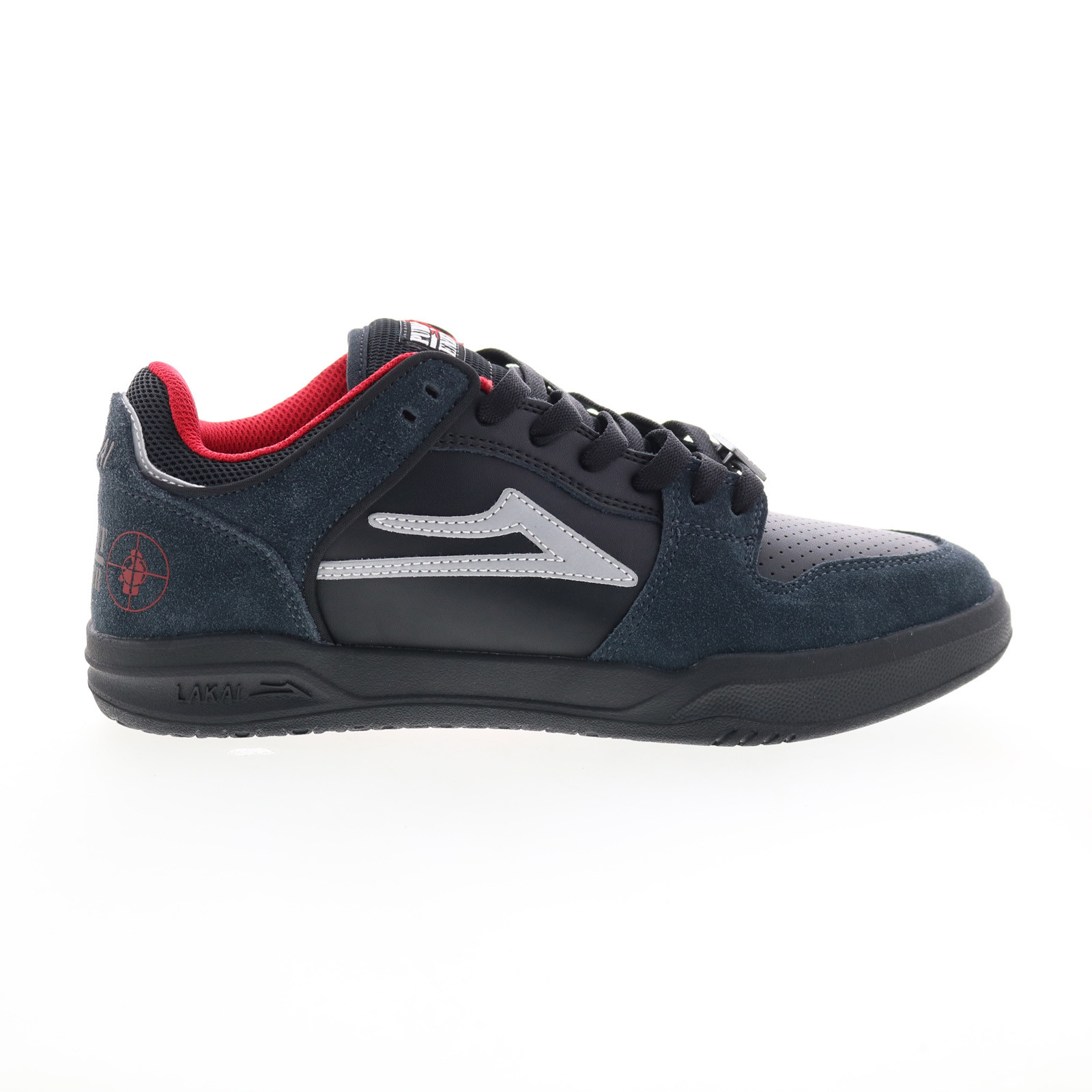 Lakai Telford Low Public Enemy MS4240262B00 Mens Black Skate Sneakers Shoes