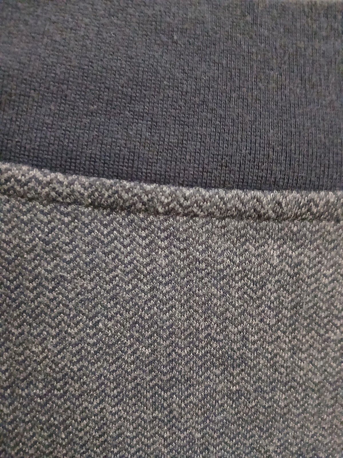 Perry Ellis Men’s Gray Cotton Knit Mock Neck Full Zip Sweater Long Sleeve M