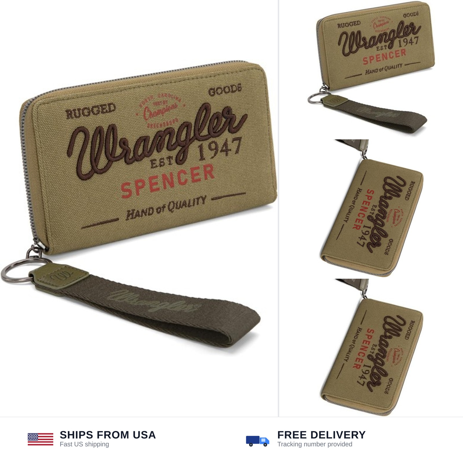 Montana West X Wrangler Wristlet Wallets for Women Classic Retro Wallet Purse…
