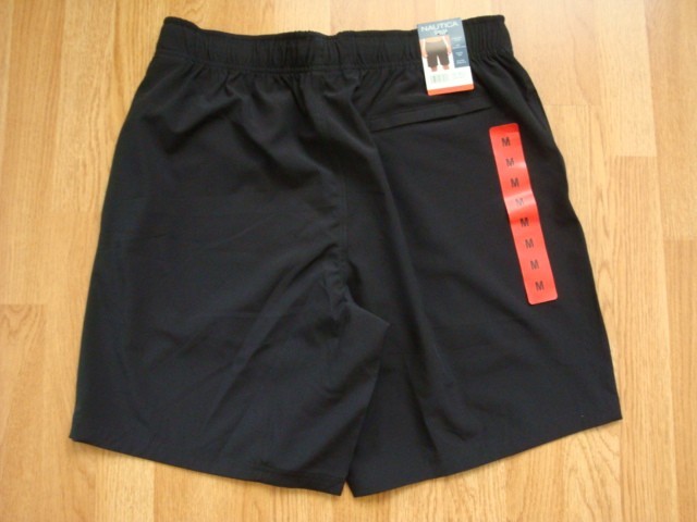 NWT Men’s Nautica Swim Stretch Quick Dry Comfort Liner Shorts Black M