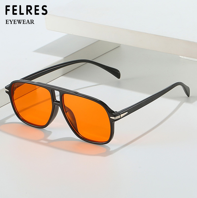 Retro Square 70s Sunglasses for Men Women Vintage Trendy Sun Glasses With UV400