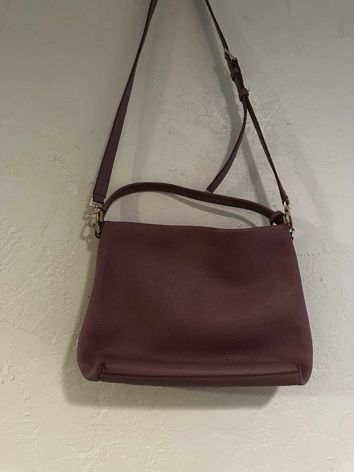 Kate Spade New York Rose Colored Medium Crossbody Zip Tassel Gold Hardware
