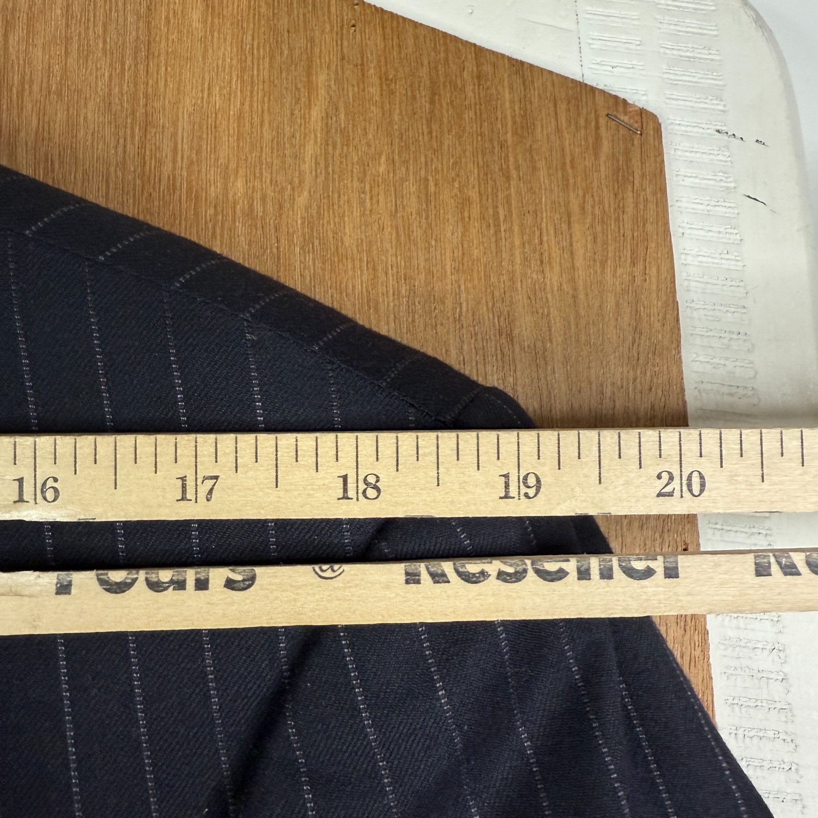 Coppley Suit Mens 42L Navy Blue Pinstripe 3 Button Ermenegildo Zegna Cloth 36×30