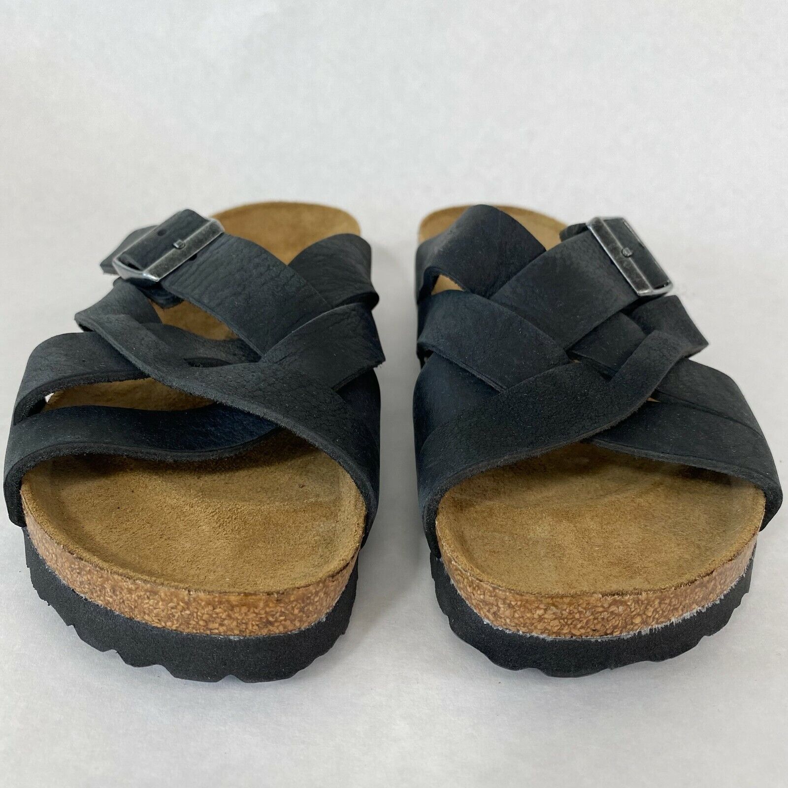 Birkenstock New w/o Box Lugano Camberra Old Black Oiled Leather Reg Select Size