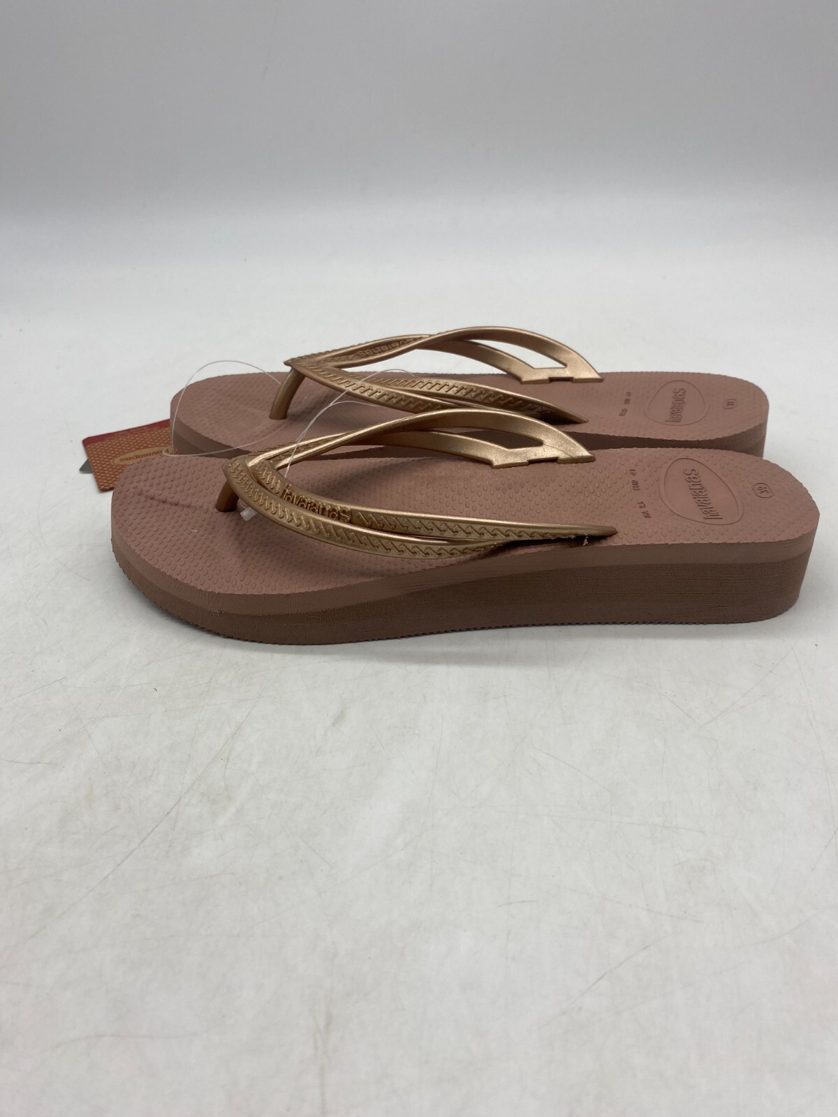 Havaianas Cappuccino Wedge Flip Flops Women’s Sz 39 BR / 9.5 US