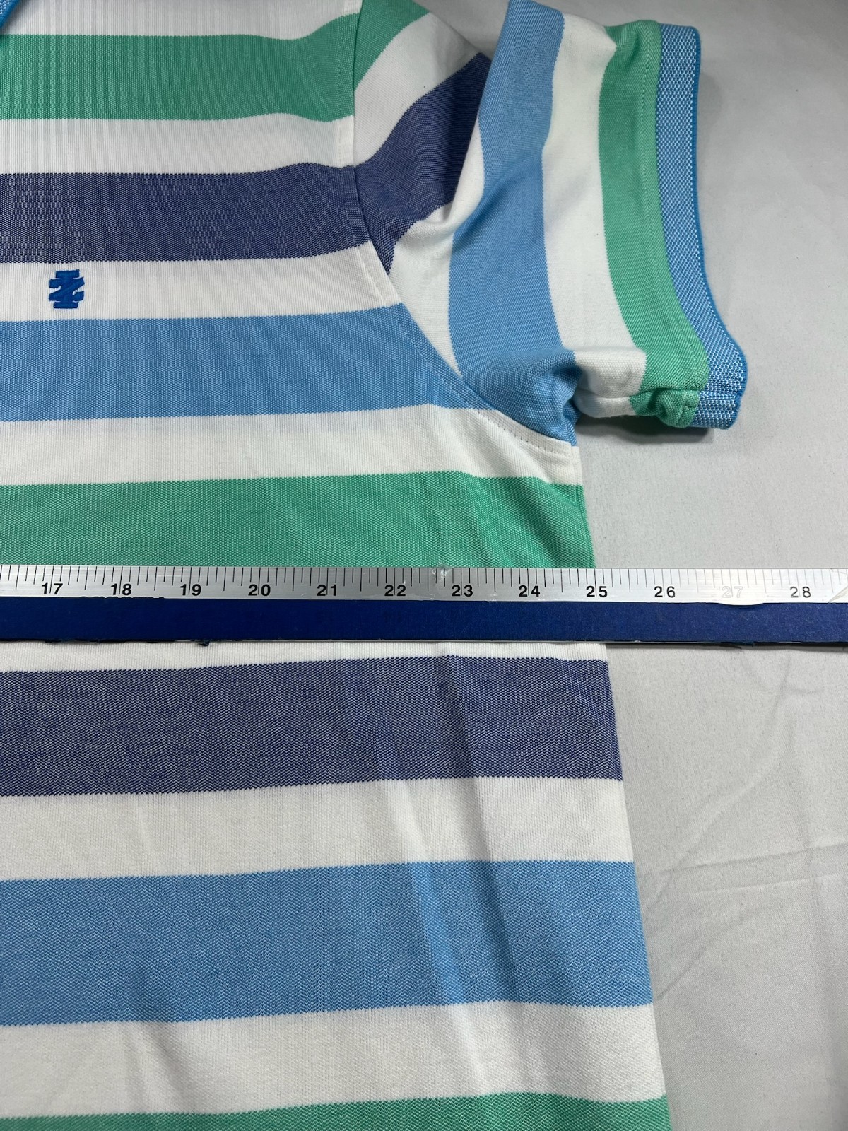 Izod Polo Shirt Mens Size XXL Multicolor Striped Short Sleeve