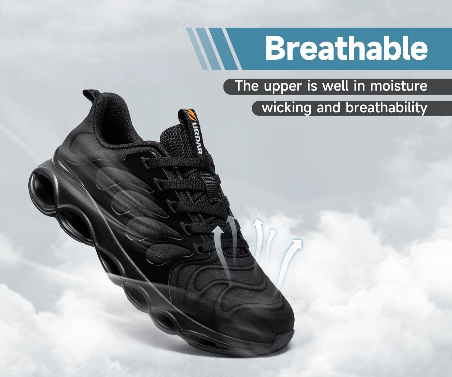 Steel Toe Shoes Men Lightweight Comfortable Work Sneakers Industrial Safety Boot