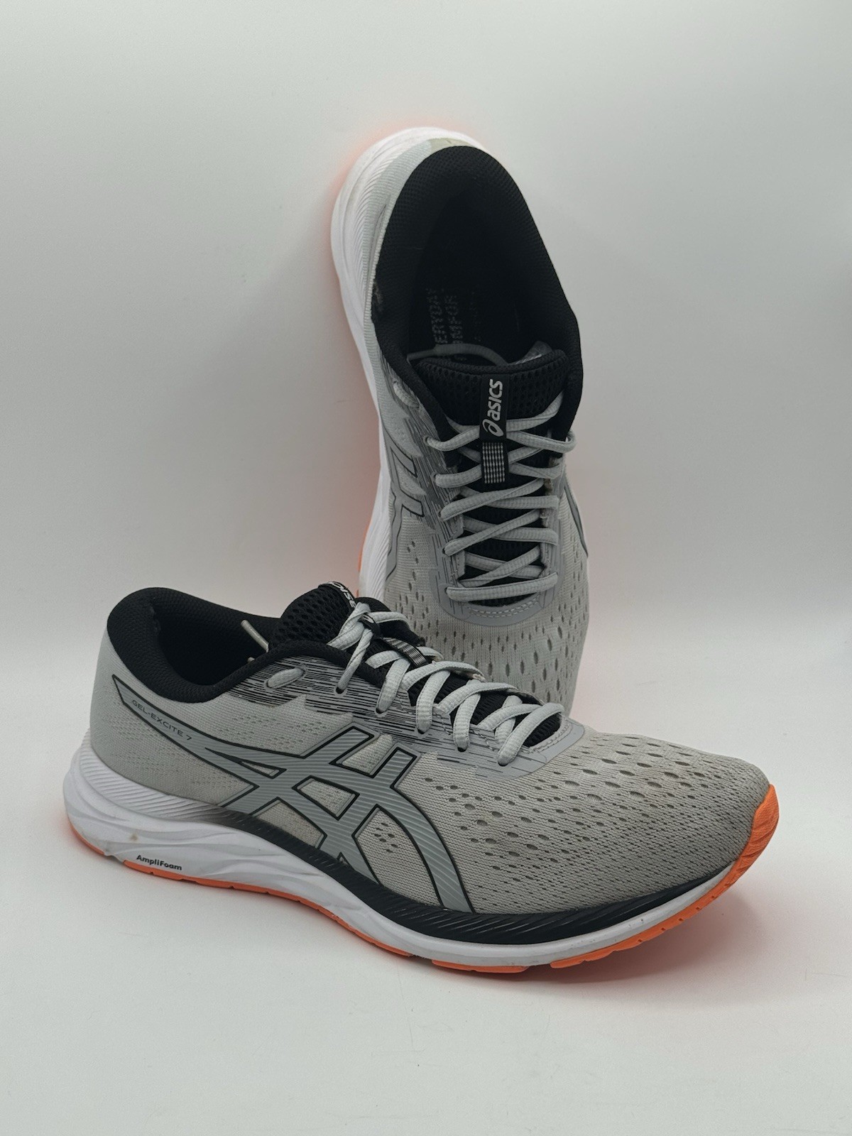 ASICS Gel Excite 7 Piedmont Grey Men’s Size 11 Gray/Orange