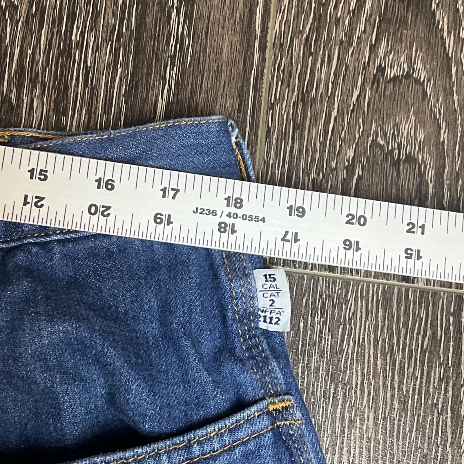 Tyndale F290T FR Flame Resistant Jeans W38 L28 CAT 2 USA Made Work Denim Pants