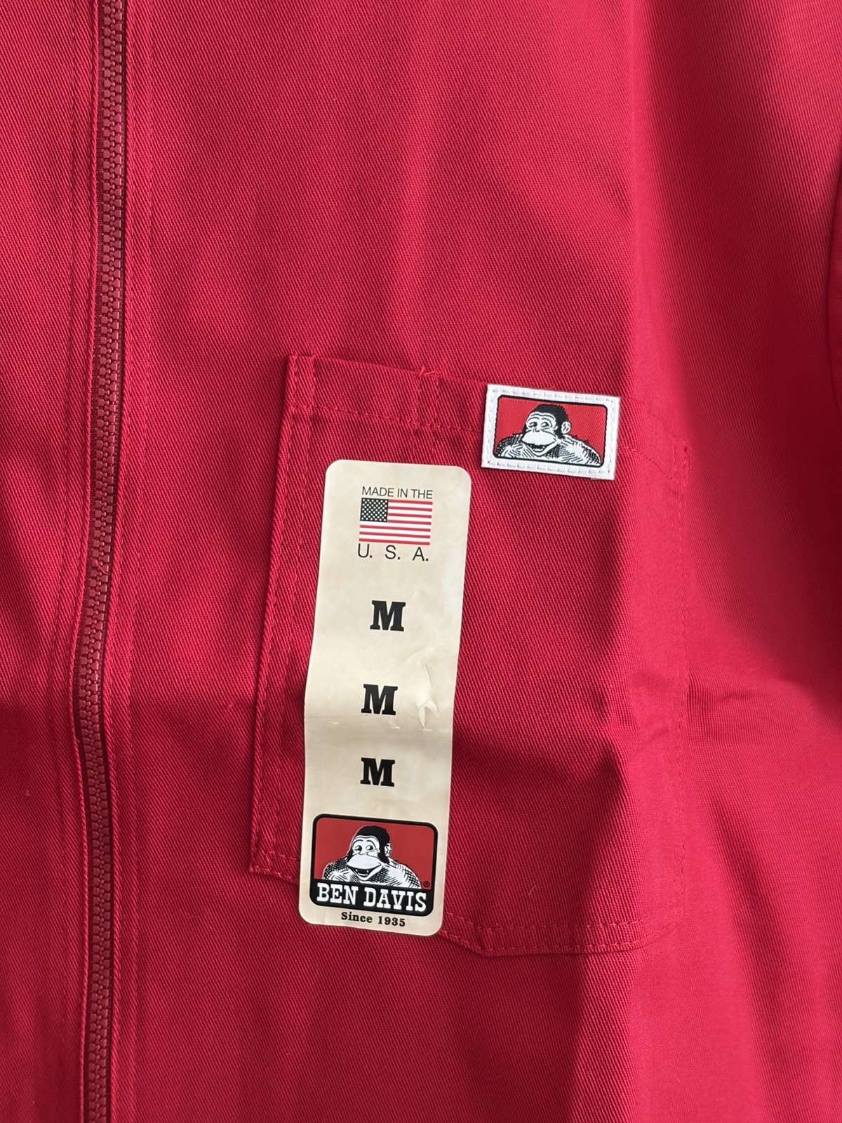 *** Japan Exclusive *** Ben Davis Short Sleeve Zip Up Shirt – Red