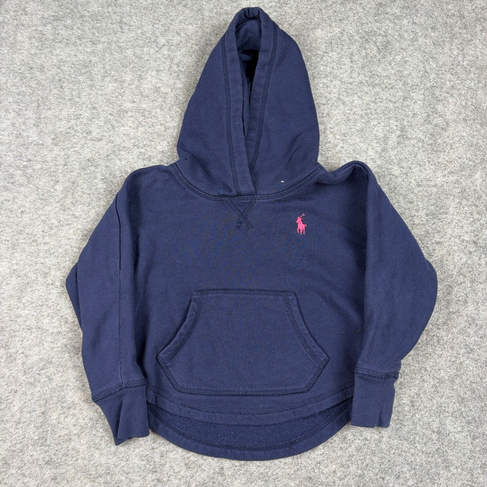 Ralph Lauren Hoodie Toddler Girl 4T Navy Blue Preppy Cute Golf Old Money Outdoor