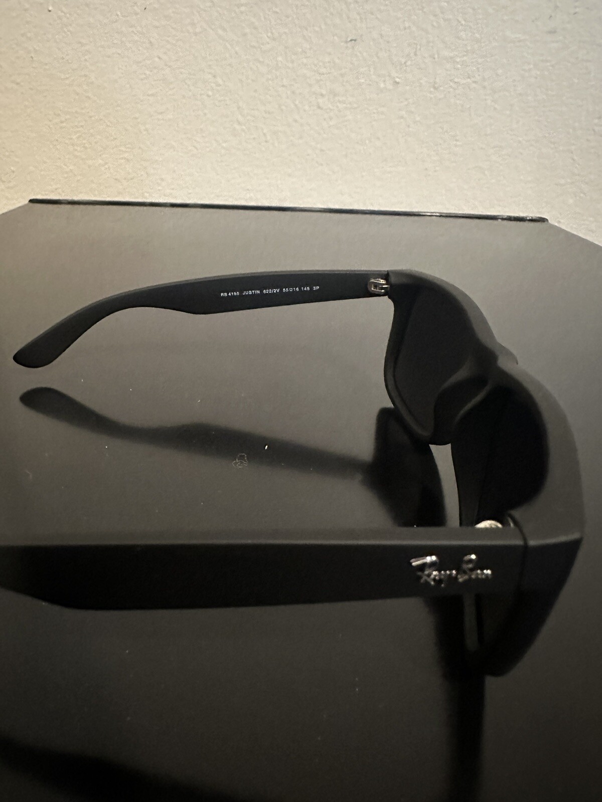Ray-Ban Justin Matte Black Polarized Grey 54mm Lenses Sunglasses RB4165 622/2V