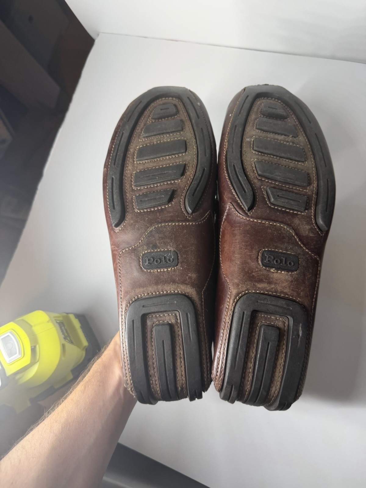 POLO Ralph Lauren Men’s 11.5 D Brown Driving Moccasins