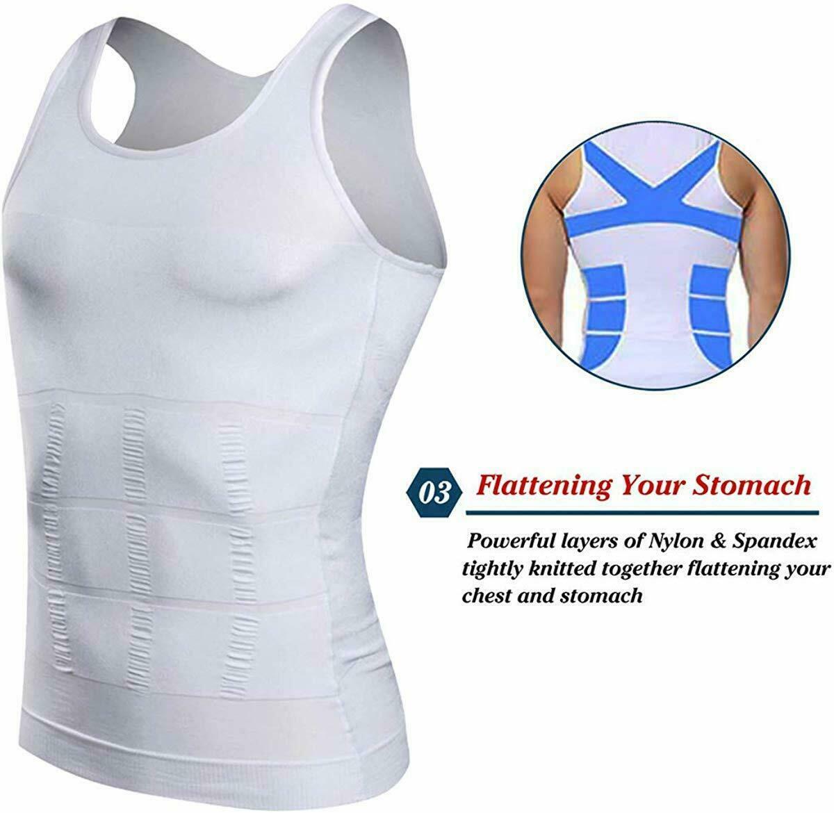 Shaper Men’s Body Shaper Toning T-Shirt Ultra Durable Tank Compression Underwear