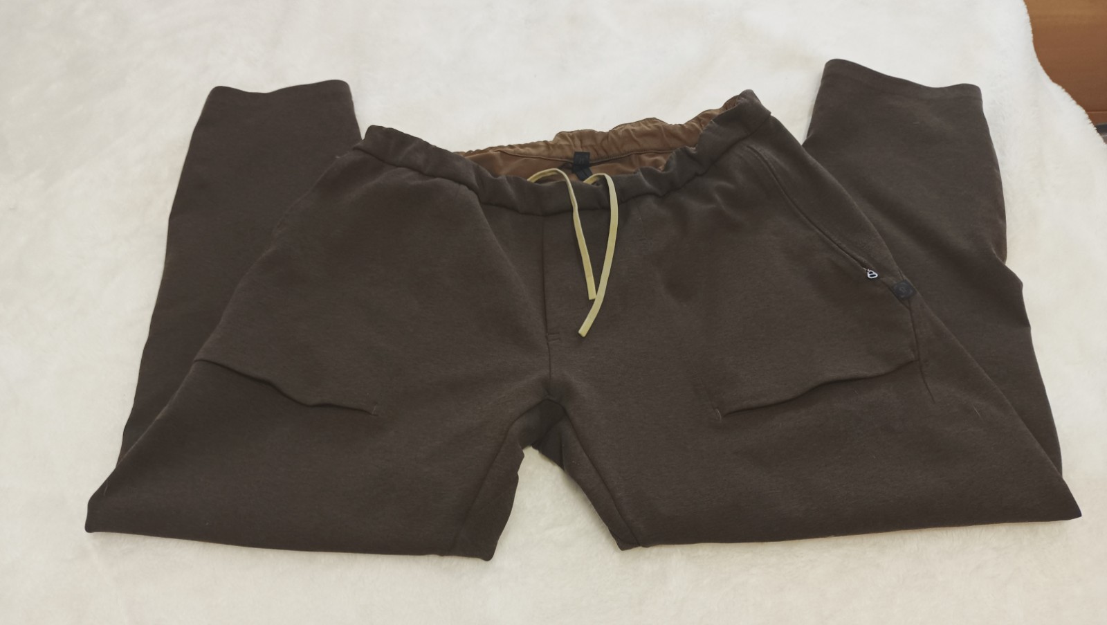 Lululemon Lab Pacatus Pants Mens L Brown Spacer Grid Track Jogger Casual LM5AAHS