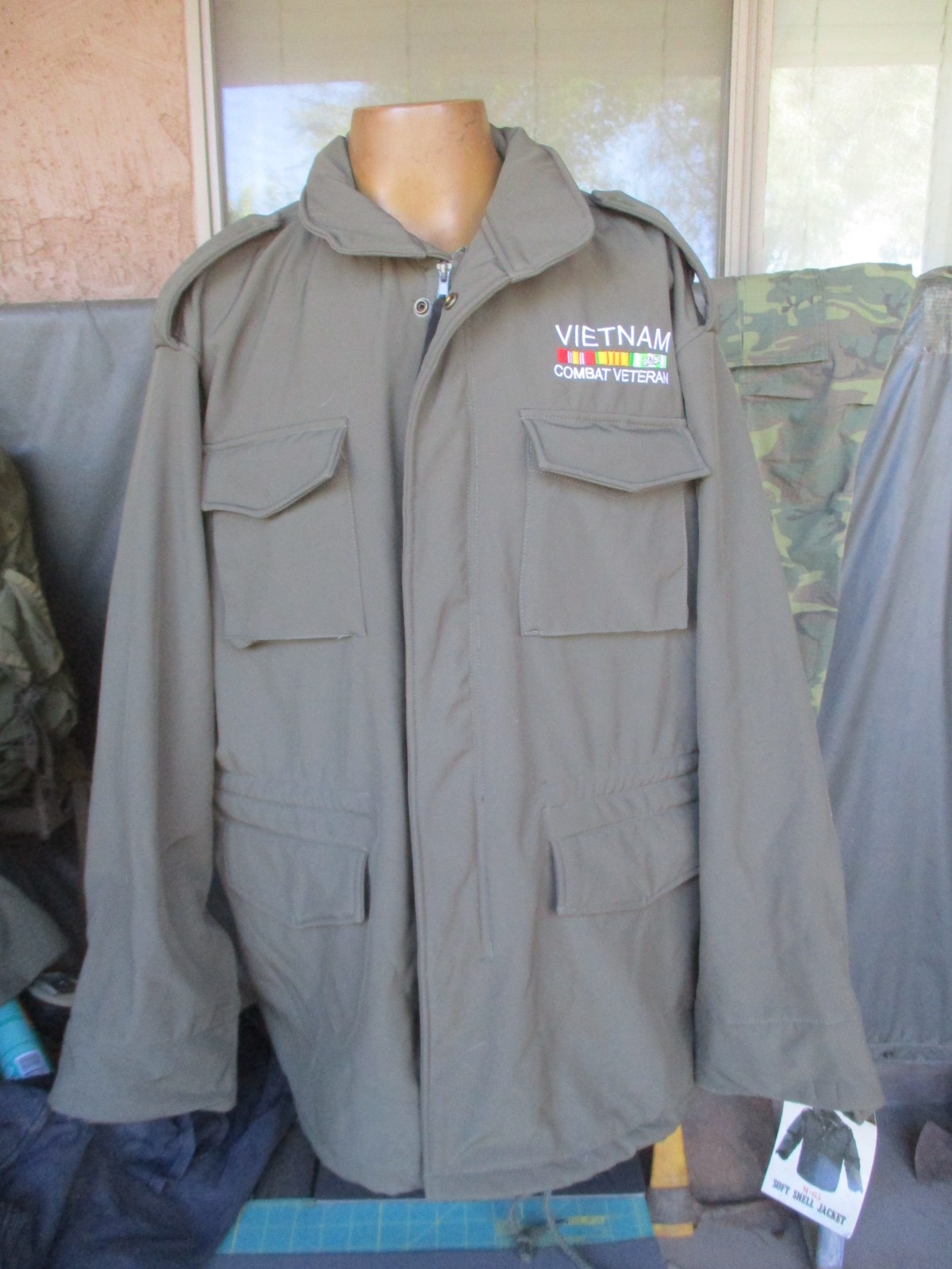 NWT Rothco VIETNAM WAR VETERAN Soft Shell M-65 Tactical Field Jacket, M65, XL