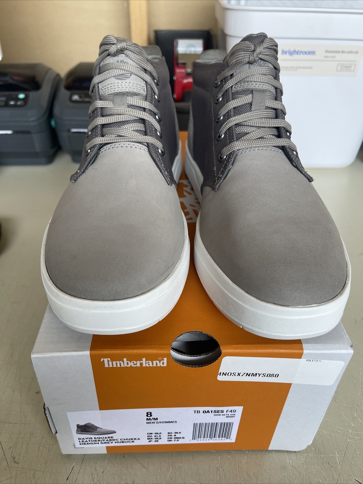 PICK SIZE/COLOR – Timberland Mens Davis Square Leather Fabric Chukka