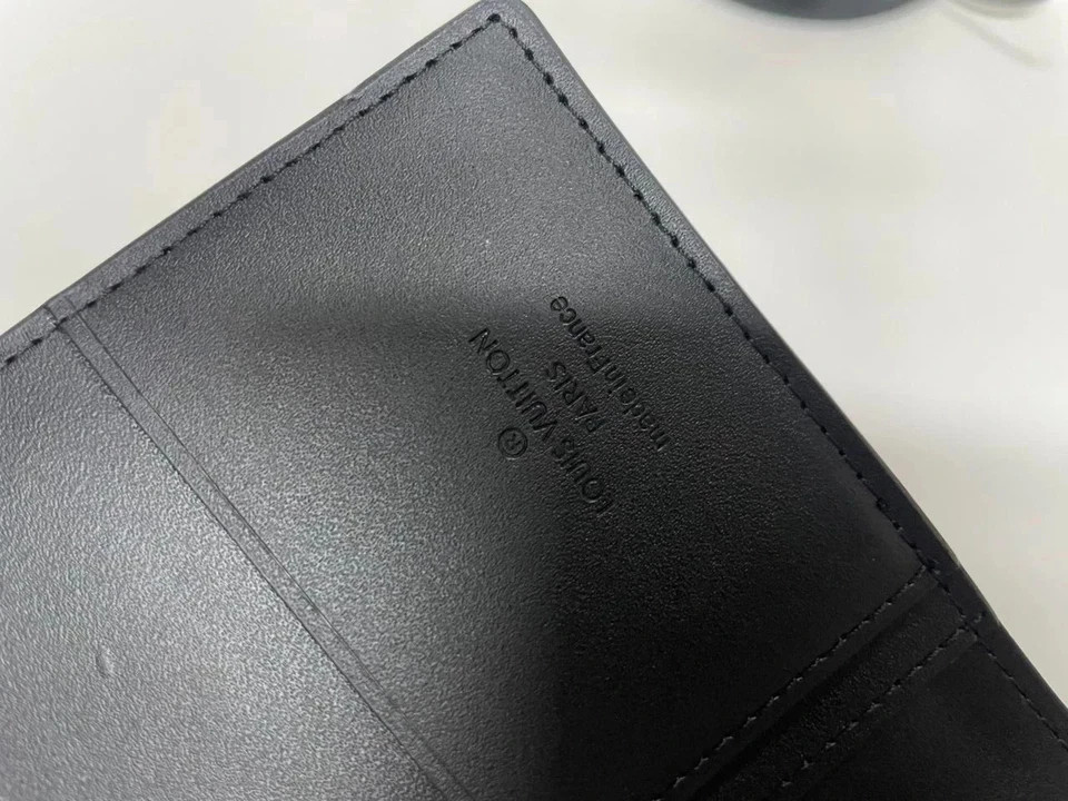 Louis Vuitton Damier Infini Porte feiulle Brazza Long Wallet Black