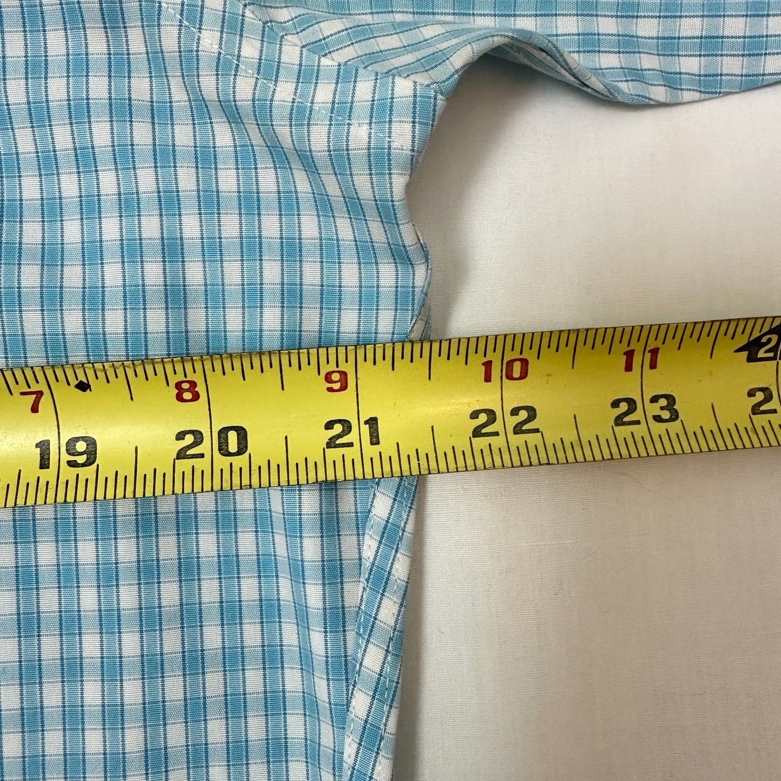 Brooks Brothers Regent Fit Non-Iron Gingham Shirt Men’s Medium Blue Coastal