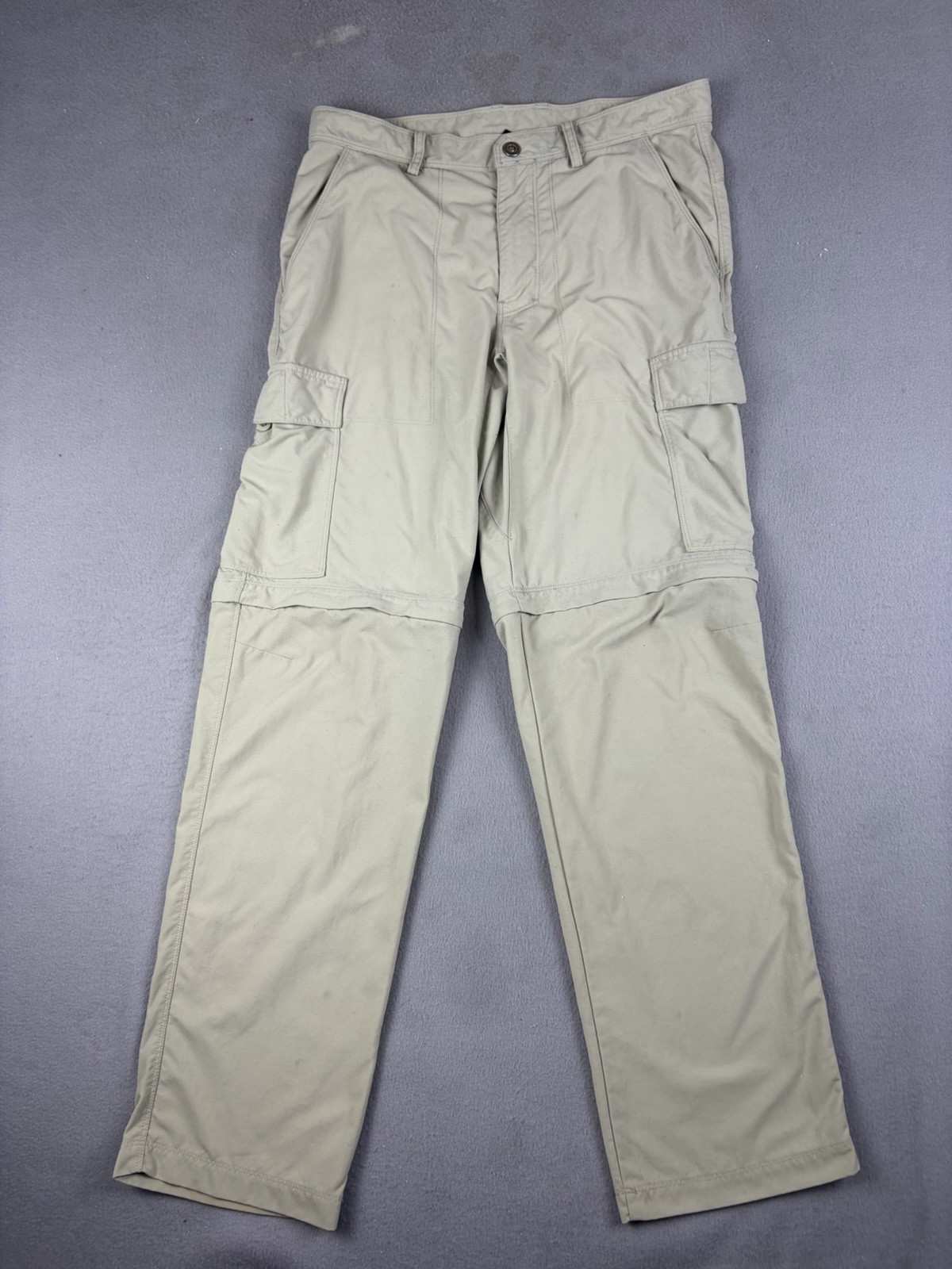 Patagonia Rover Zip Off Pants Men’s Size 32×31 Beige Brown Outdoors Hiking
