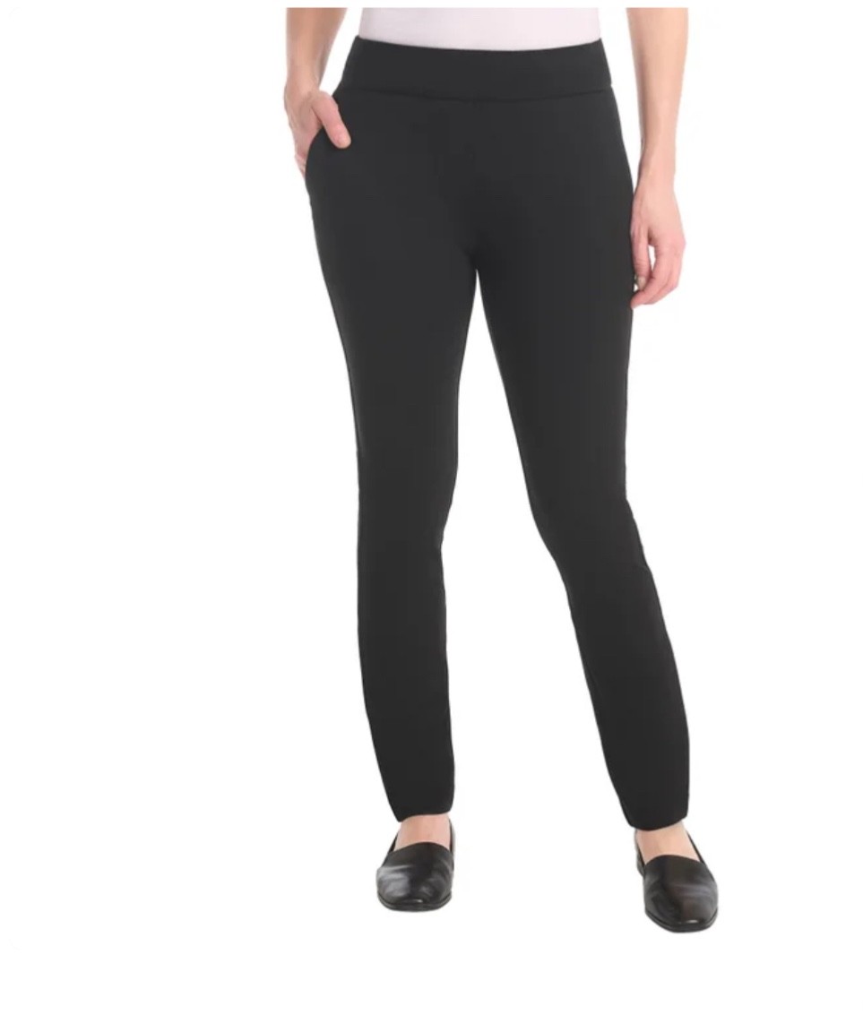 Dalia womens pull-on ponte pants