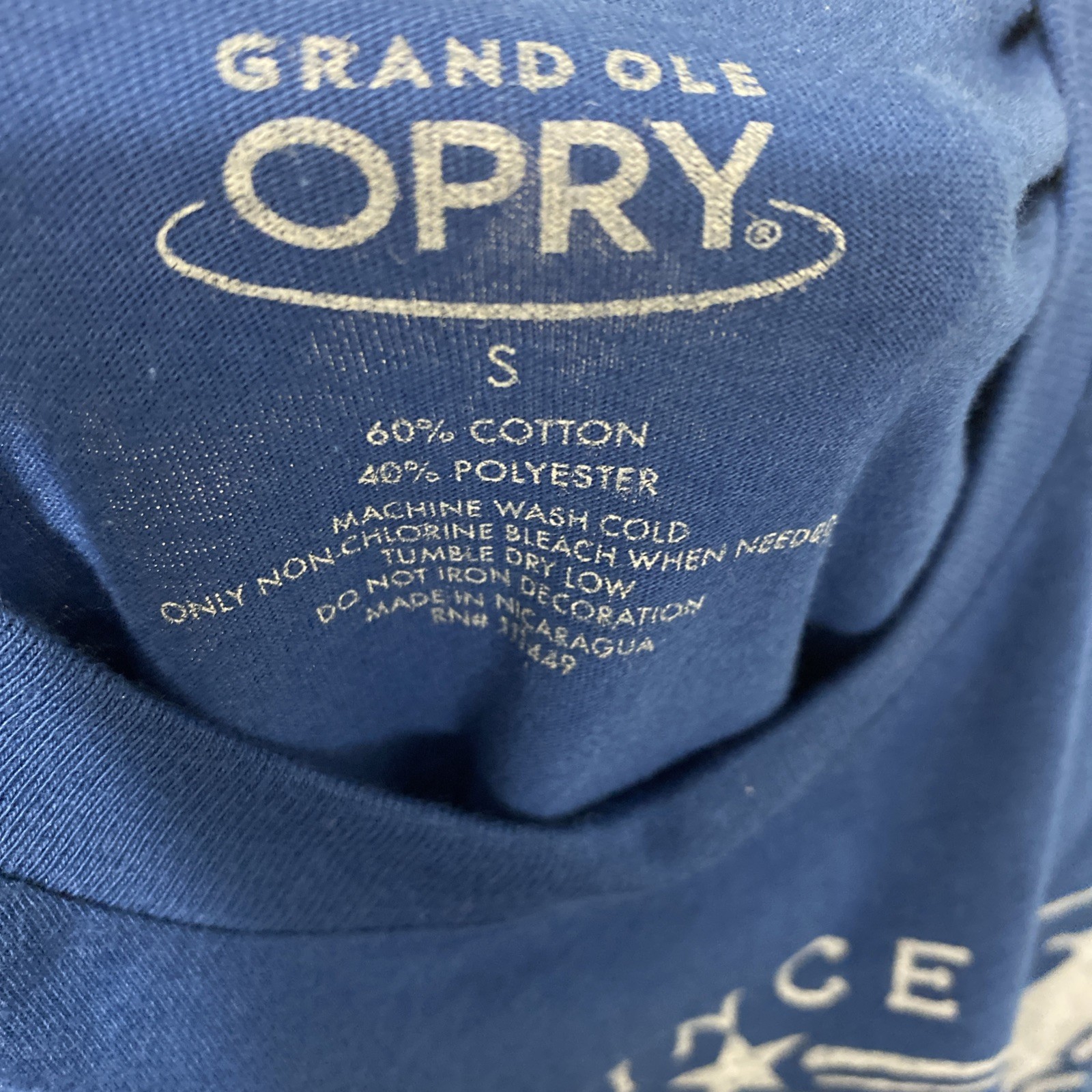 Grand Ole Opry Men’s Since 1925 T-Shirt Small Nashville Tennessee Blue And Grey
