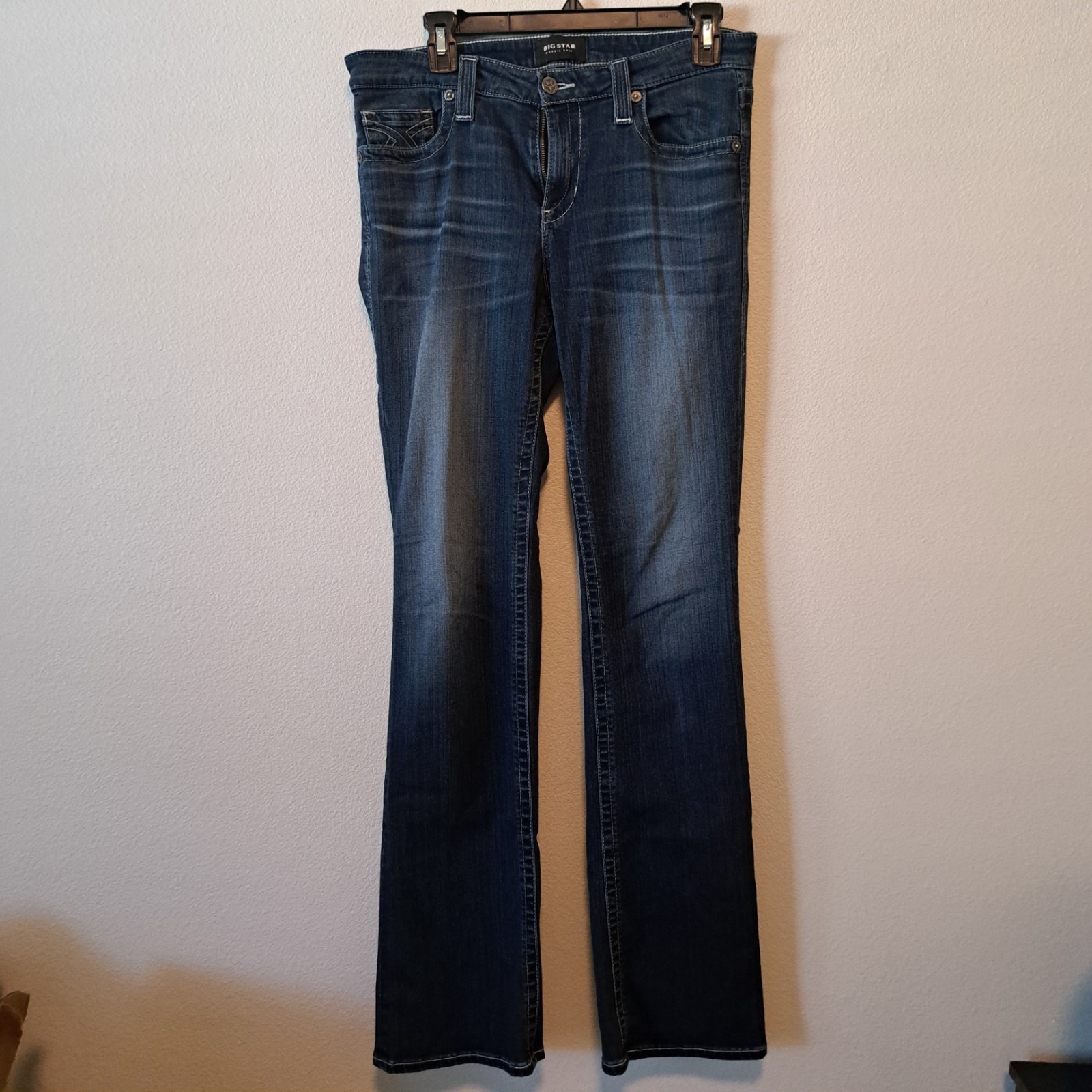 Big Star Maddie Denim Bootcut Jeans with Embroidered Pocket Size 30 Long