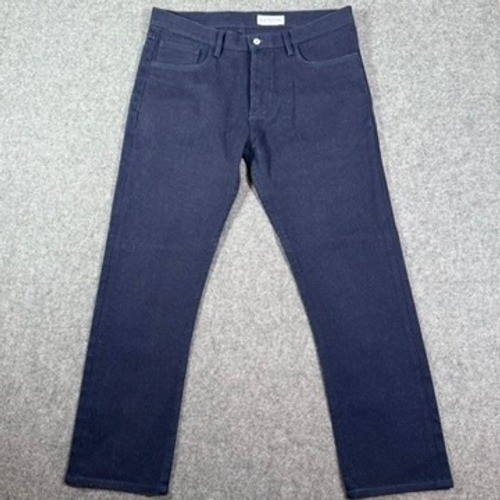 Gustin 341 Indigo Sashiko Textured Jeans Mens 38 Straight Fit USA Fits 36×30