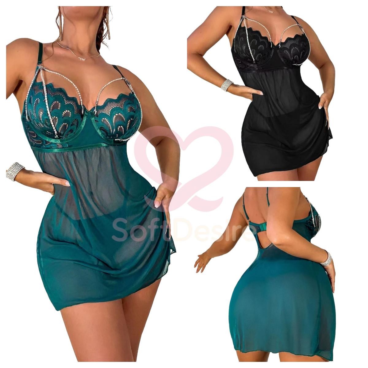 Women’s Lingerie Set Sex Lace Sleepwear Babydoll Chemise