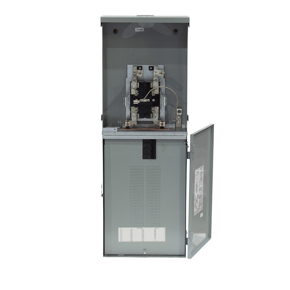 ABB ReliaHome 200 -Amp 20 -Spaces 40 -Circuit Outdoor Main Breaker Meter C|13596