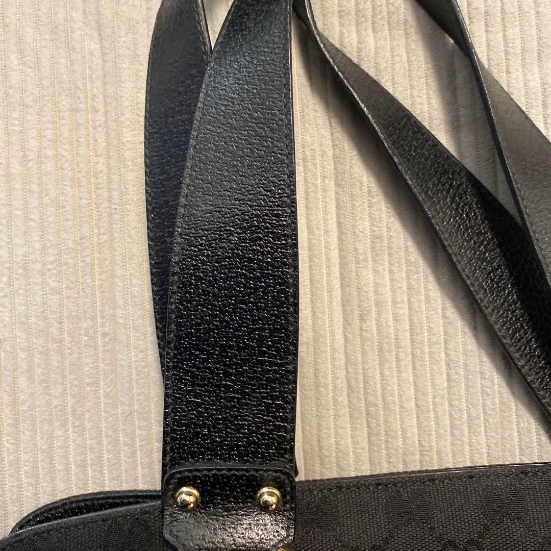 GUCCI GG Canvas Bamboo Ring Tote Bag Gift Present 0609