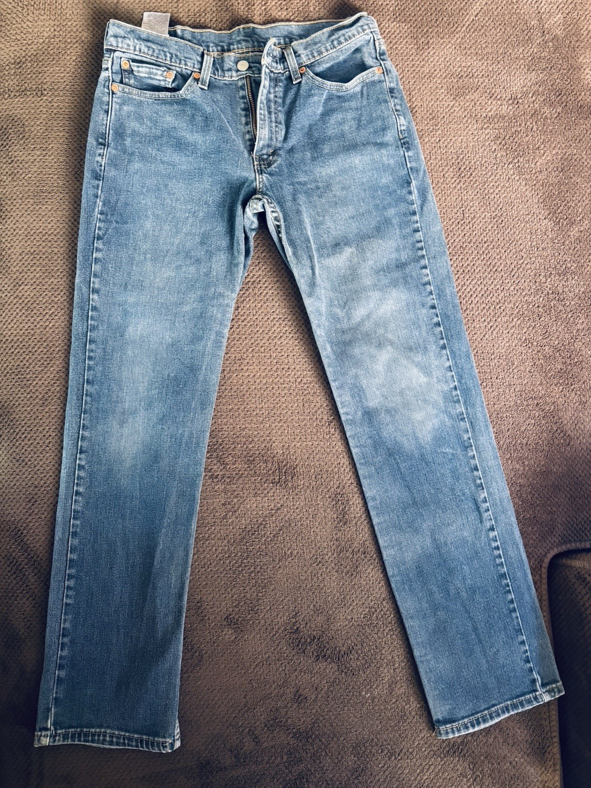 Levis 514 Jeans Mens 30×32 Blue Denim Straight Fit Leg Dark Wash Red Tab