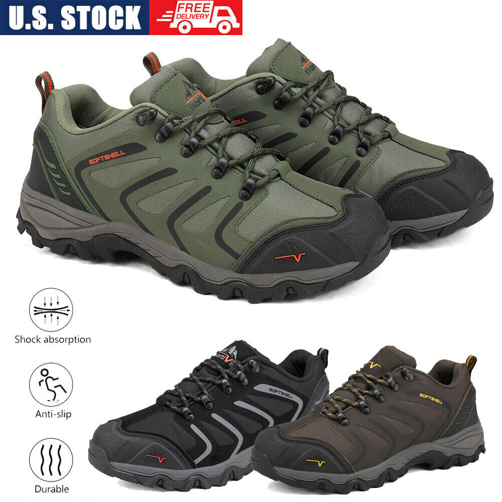 Men’s Low Top Waterproof Outdoor Hiking Backpacking Work Boots Shoes Size 6.5-13